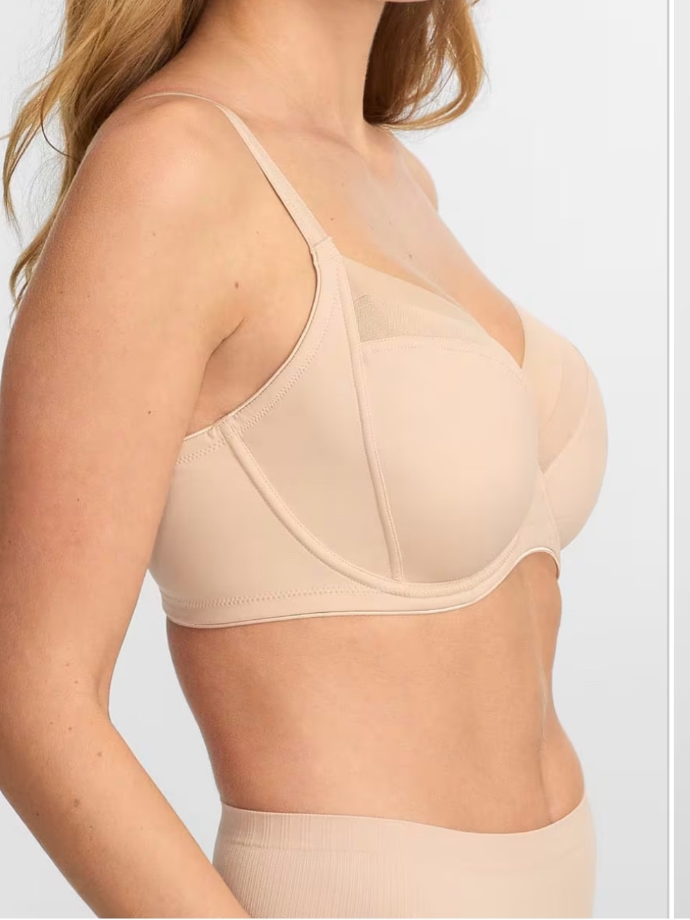 NWT Bare Necessities 3-piece Unlined Cup Underwire Side Support Bra 34DD (E) - Picture 4 of 10
